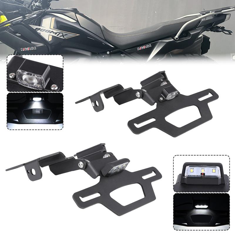 2025 Verstellbarer Kennzeichenhalter Für CFMOTO 450MT 450 MT MT450 Heckumbau Fender Eliminator Kennzeichenrahmen Halter Kit
