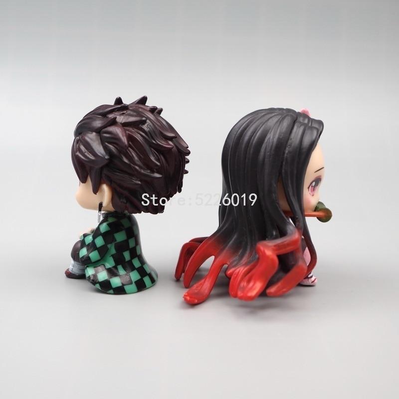 Lookup Demon Slayer Anime Figure Kimetsu No Yaiba Kamado Nezuko Kamado Tanjirou Action Figure Model Doll Toys 6cm