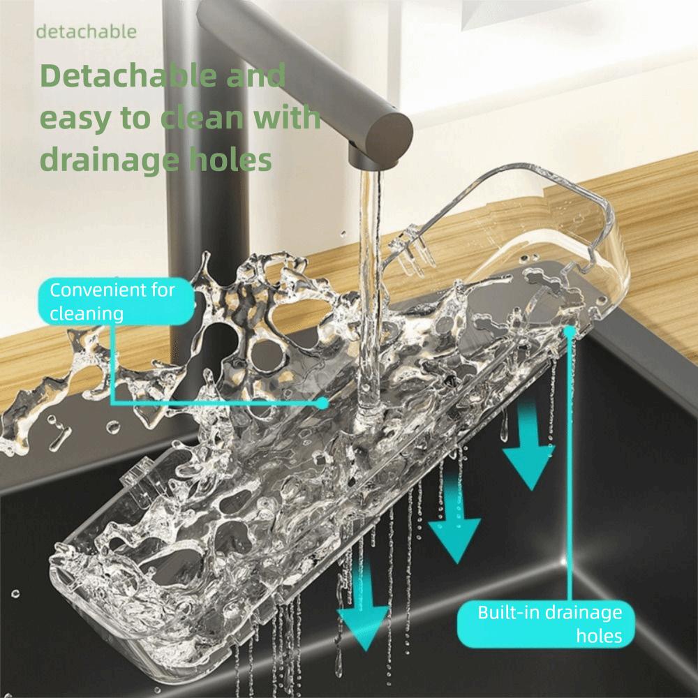 Easy to Clean Transparent Wall-Mounted Organizer No Drill Drain Holes Toy Storage Organizer Multi-Purpose Bath Toy Holder RV