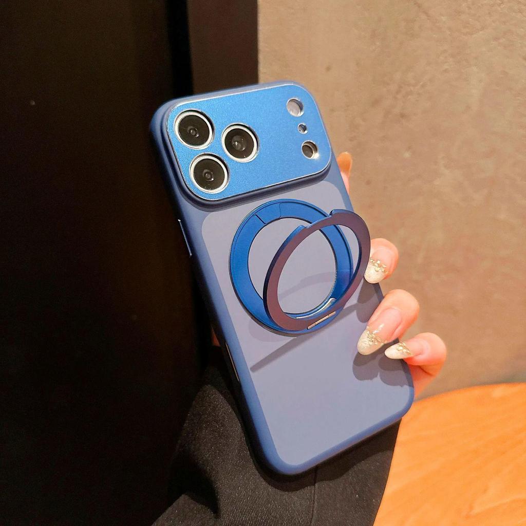 Non-Yellowing Magnetic Rotating Stand for iPhone 17 Air/16 Pro Max/15/14 Case