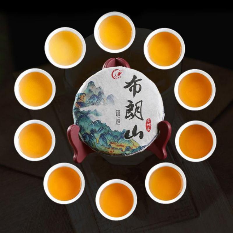 200g Yunnan Roher Pu-Erh-Teekuchen Bulang Mountain Uralter Baum Puerh-Tee Pu'er-Tee