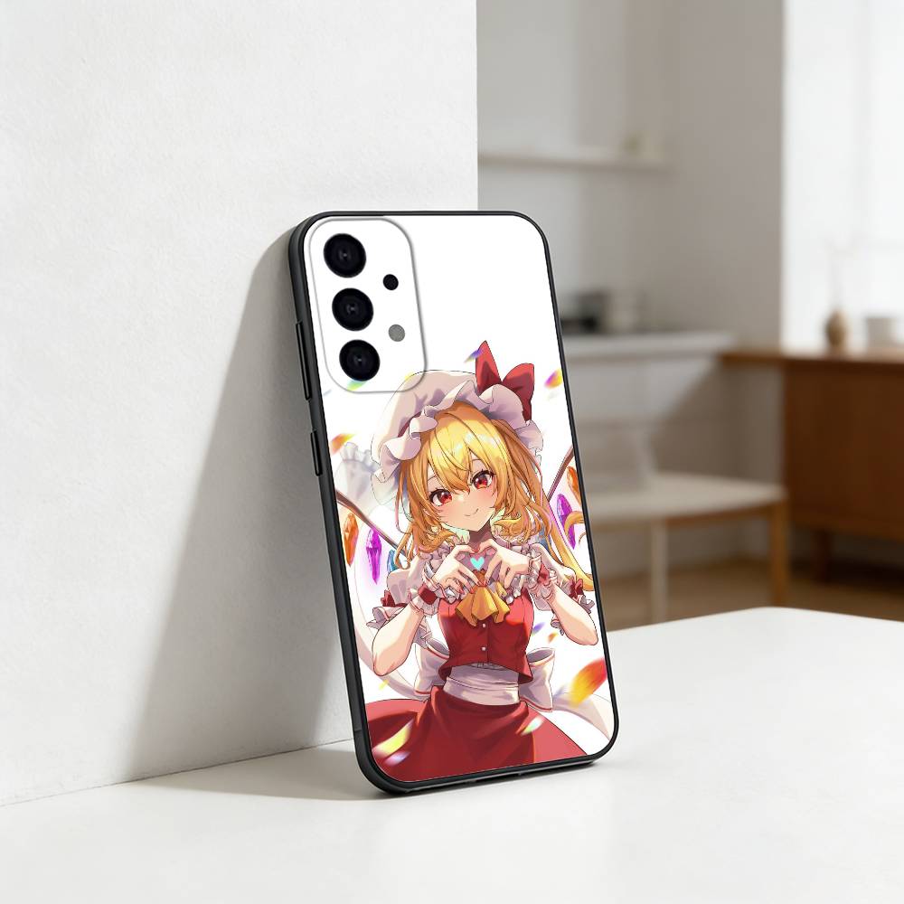 T-TouHou Project Flandre Phone Case For Samsung S25,24,23,22,30,21,10,9,Ultra,Plus,Lite Soft Black Case