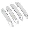 4 Sets Car Exterior Door Handle Cover Left Hand Drive Chrome Impact Proof Adhesive Installation