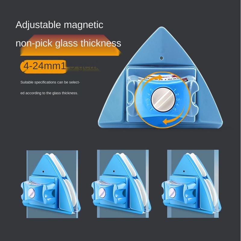 Magnetic Window Cleaner Glass Cleaner Brush Cleaning Adjustable Magnetic Brush for Washing 4-29 Mm Glass Window Cleaning Tool WF