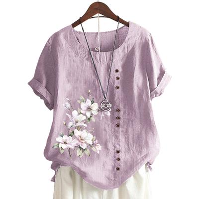 Casual and Cool Women's Cotton T-Shirt with 11 Trendy Print Options