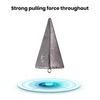 Trojúhelníkové pyramidové olovo Rybářské zátěže 2/3/4/5/6oz Olověná závaží Rybářské vybavení Podvodní polohování Slaná voda pro Surfcasting