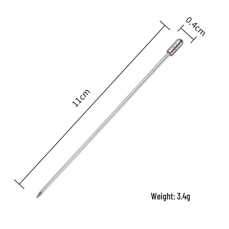 Nerezové dekorativní koktejlové párátka, vidličky na olivy a ovoce do Martini