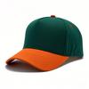 High-quality color matching pure cotton five-piece hardtop baseball cap embroidered light plate truck driver hat men's and women's casual hat
