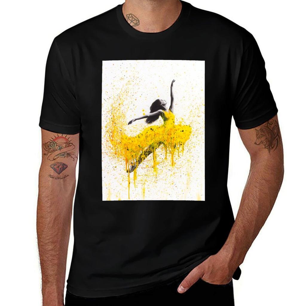 Sunflower Dancing T-Shirt man t shirts for men cotton t shirts man 100% T-Shirt
