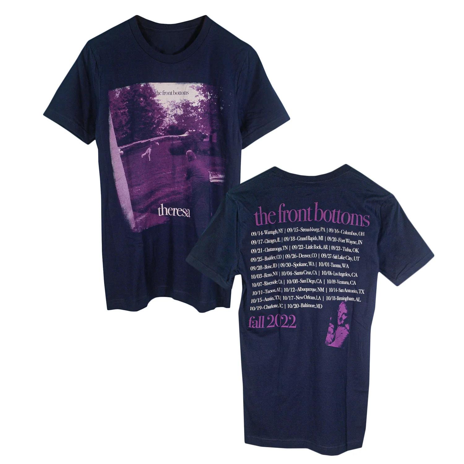2 Sides The Front Bottoms Fall 2022 Tour Theresa Shirt Navy Unisex S-5XL EM1160 M