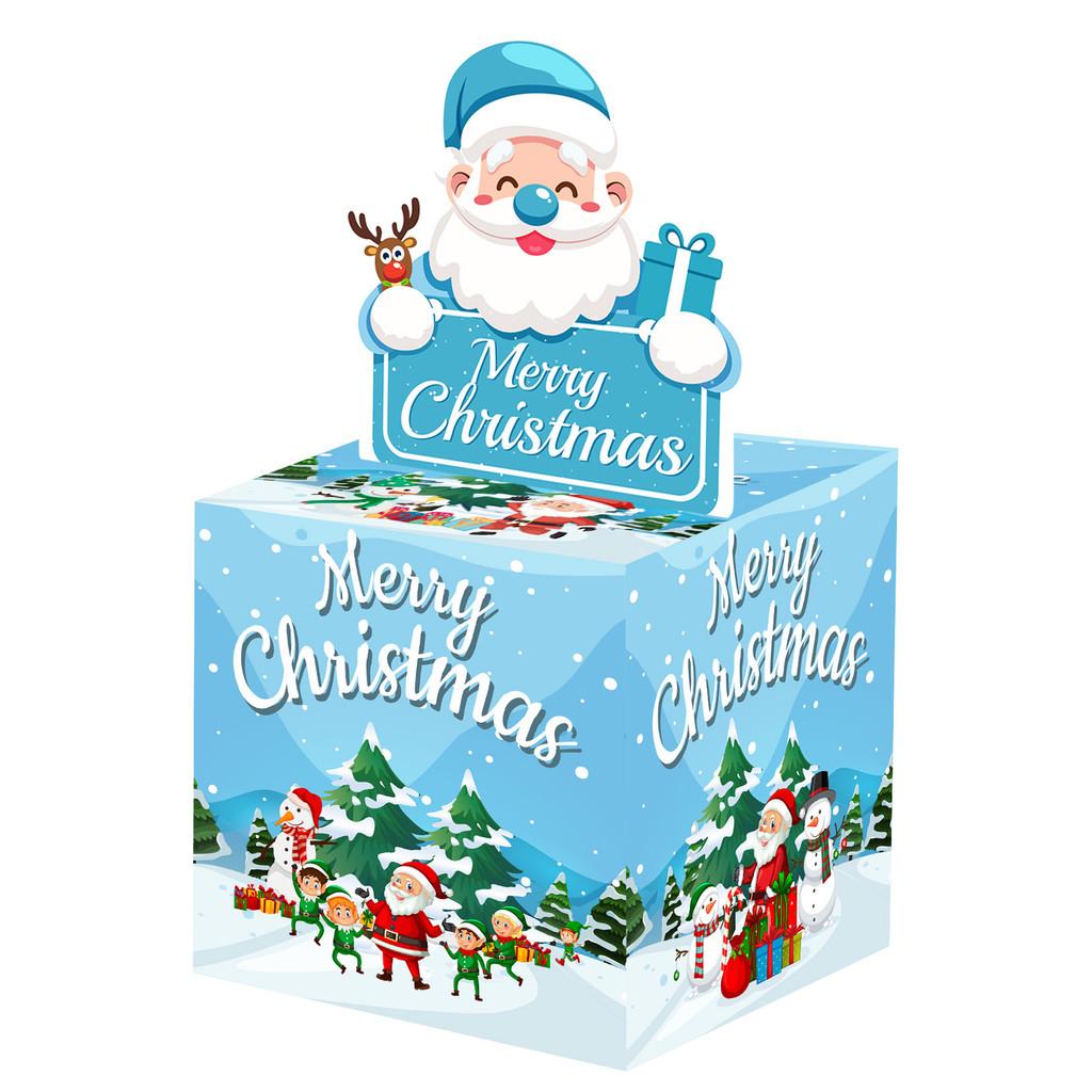 Claus Santa Theme Gift Box Christmas Party Decoration Holiday Supplies Giving