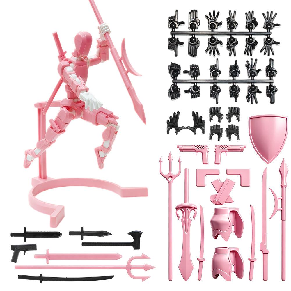 Newest!!! Magnetic Attraction 3D Printed Dummy T13 DIY Multi-jointed Man and Woman Lucky Doll  Movable Shapeshift Robot Toys