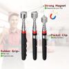 1.5-20LB Telescoping Magnetic Pickup Tool - Multi-Strength Stainless Steel Grabber with Ergonomic Non-Slip Grip, Manual Handheld