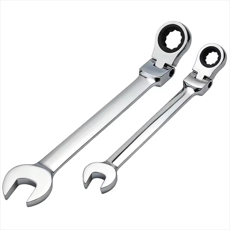 1pc Adjustable Hook Ratcheting Combination Spanner Wrench Set Stainless Steel Hand Tools Ratchet Handle 14mm