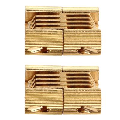 2 Stück versteckte Scharniere, 180-Grad-Öffnung, Kupfer, verdeckte Scharniere für Schranktüren, Geschenkbox