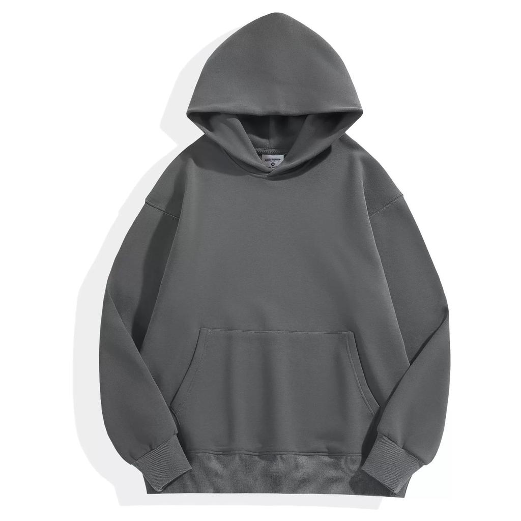 Autumn Winter Casual Thick Hooded Sweatshirts Men Cotton Solid Color Men's Hoodies Sweatshirt