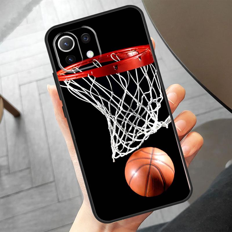 Basketball Korbfall für Xiaomi 14 Ultra 11T 12T 13T Pro 12 13 Lite POCO F6 Pro M6 X3 X5 X6 M5s F3 F5 Hülle