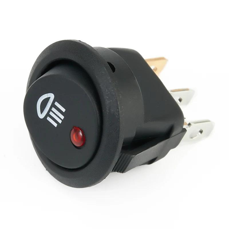 1 Pc On Off Rocker Switch Red Led Fog Light Lamp Symbol Car Van Truck 23mm DC 12V 20A ABS Plastic Fit For Car Van Truck Battery Switches5