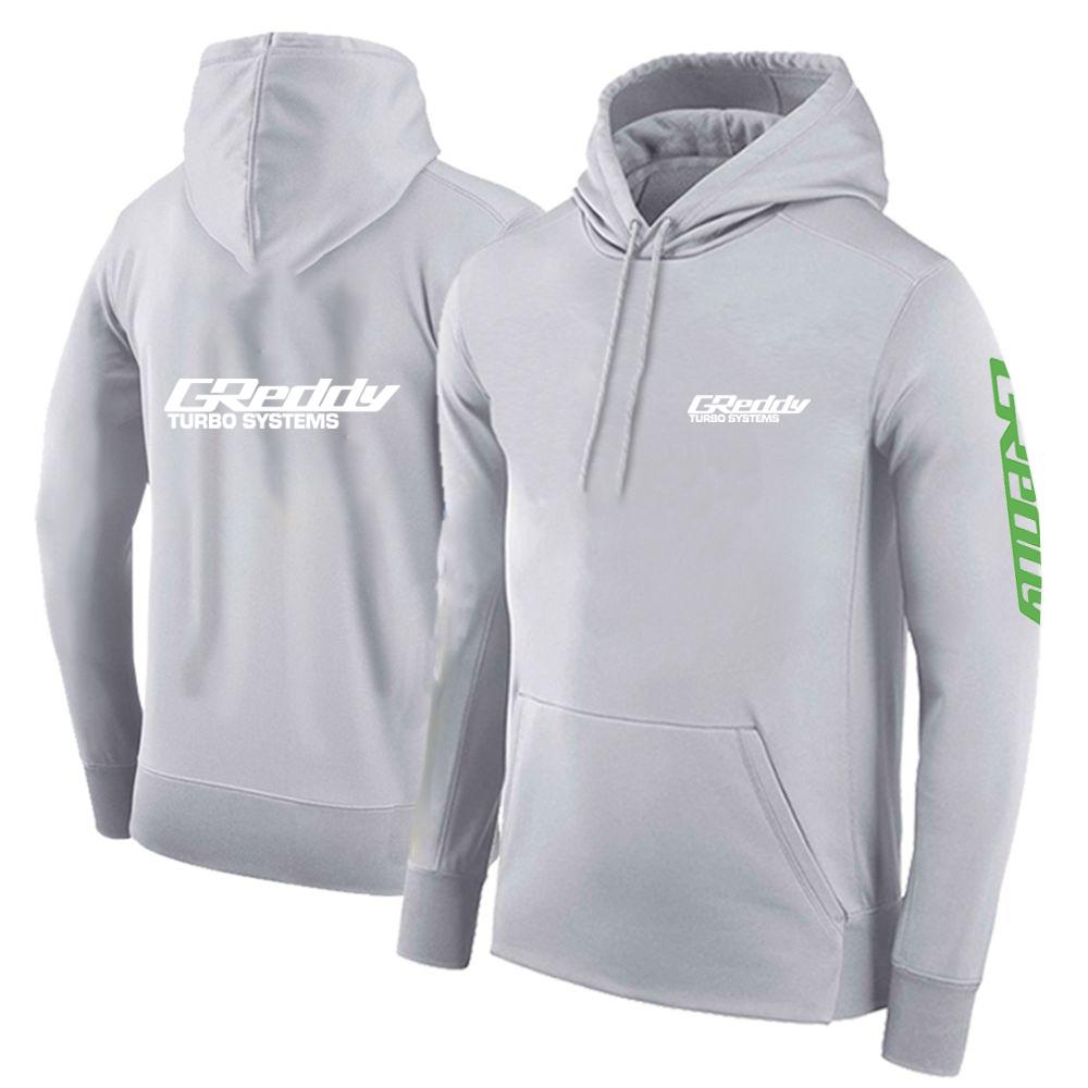 2025 Frühling Herbst Herren GReddy Turbo Systems Logo Print Einfarbig Pullover Hoodies High Street Trendy Kordelzug Kapuzenmantel