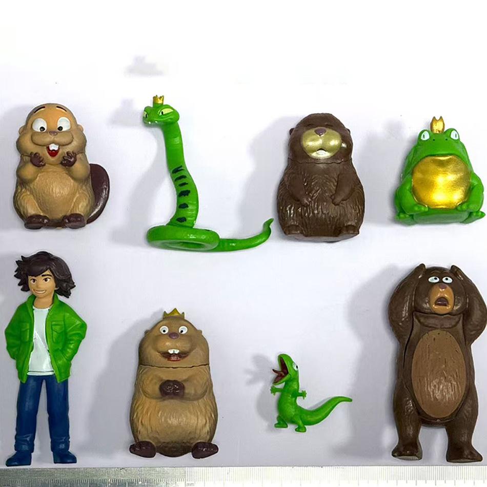 Hoppers Movie Action Figures, Beaver Transformation Project Collectible Toys, Mabel & Animal Friends Dolls for Kids Gift