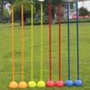 1 Pezzo Base ad Iniezione d'Acqua Porta da Calcio Bandierina Logo Palo Segnale Attrezzatura per Allenamento Segnaletica Bastone Segnalatore di Ostacoli