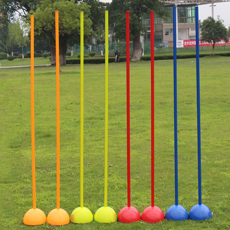 1 Pezzo Base ad Iniezione d'Acqua Porta da Calcio Bandierina Logo Palo Segnale Attrezzatura per Allenamento Segnaletica Bastone Segnalatore di Ostacoli