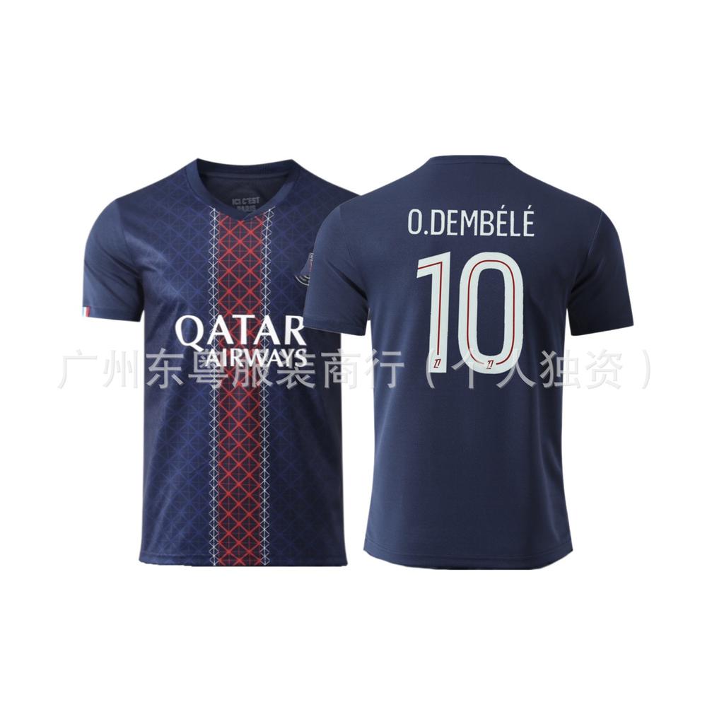New Real Madrid Mbappe Liv Barcelona Man into Miami Jersey Adult Football Suit Club Short Sleeve Shirt