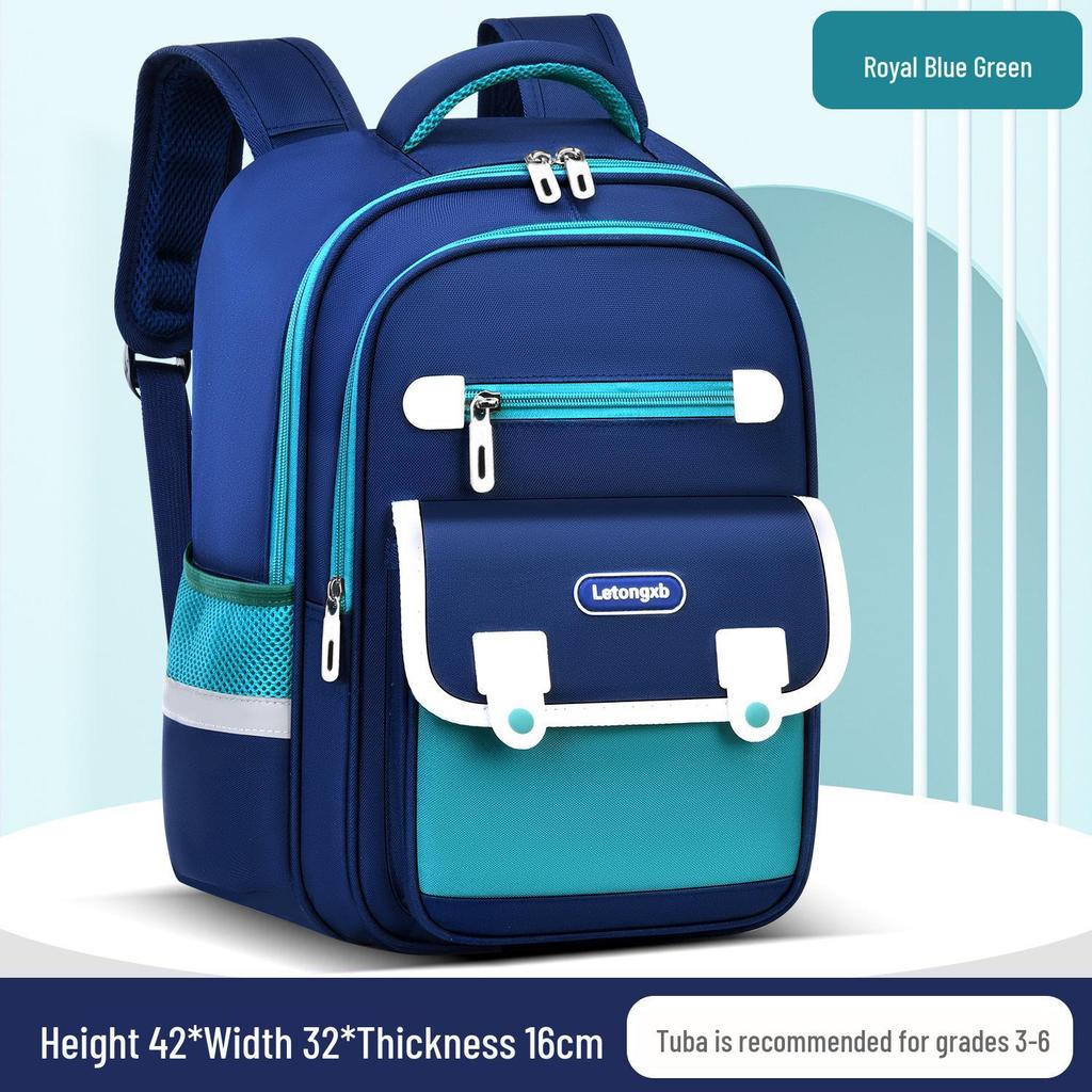 Children's Ergonomic School Backpack: Spine Protection, Load Reduction, Anti-Hunchback, Large Storage, for Grades 1-6