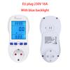EU Plug Power Consumption Meter Socket Energy Digital Watt Meter AC Current Monitor Wattmeter Electricity Costs Calculate