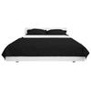 VidaXL Couvre-lit à double face matelassé 230 x 260 cm Noir et blanc