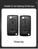 Citroen Key Bag: Leather Sega Case for C4 Remote, Protective Shell with Metal Buckle