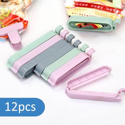 Vacuum Sealing Clamp Bag Clips Food Storage Bag Sealer Portable Mini 12Pcs Food Grade Plastic