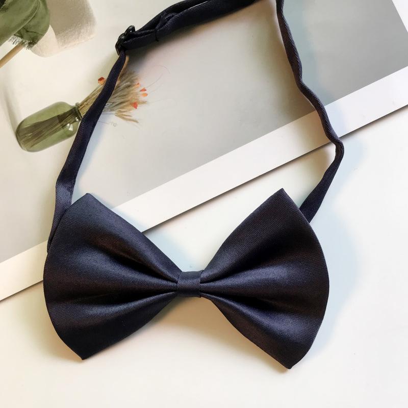 Pet Bow Tie - Trendy Baby & Children s Solid Color Lapel Flower темно-синий
