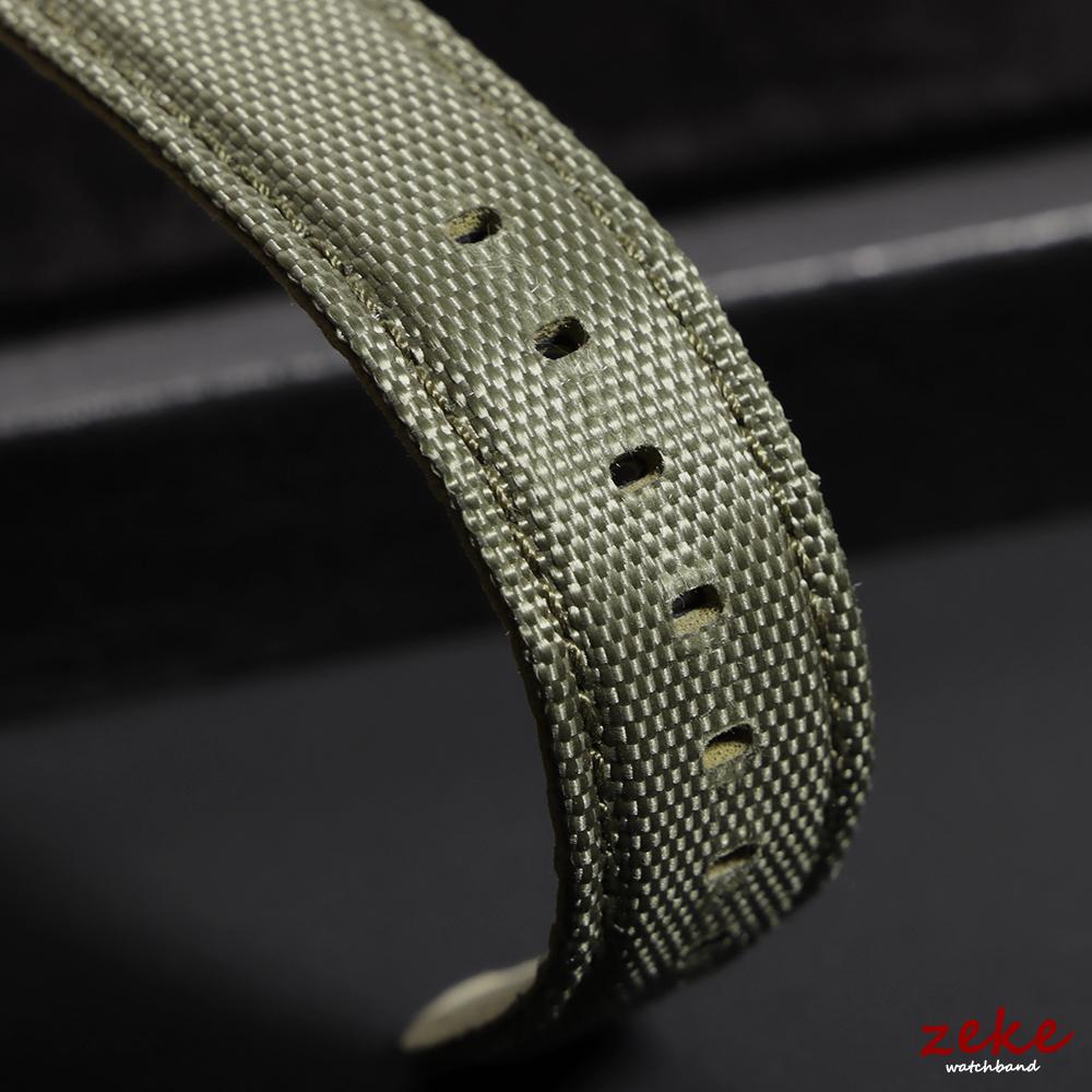 22mm Waterproof Sailcloth Watch Strap Nylon+Leather Watchband Men Women Butterfly Buckle Band Quick Release Sport Watch Bracelet