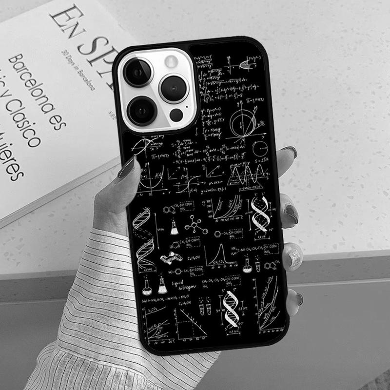Physics Math Formula Equation Phone Case cover For iPhone 17 Air 15 16 16e 14 13 12 11 Pro Max Coque For Apple PLUS fundas
