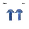 2Pcs Aluminum Alloy Bike Bicycle Water Bottle Holder Cage Screw Bolts M5x12mm Stainless Steel Screw Durable Bike Accessory
