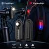 Multifunctional Keychain Flashlight Shoulder Clip Lights Mini Bicycle Tail Light Portable Outdoor Cycling Warning Safety Lamp
