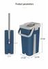 Dual-Use Hands-Free Flat Mop & Bucket Set for Dry and Wet Cleaning in Homes