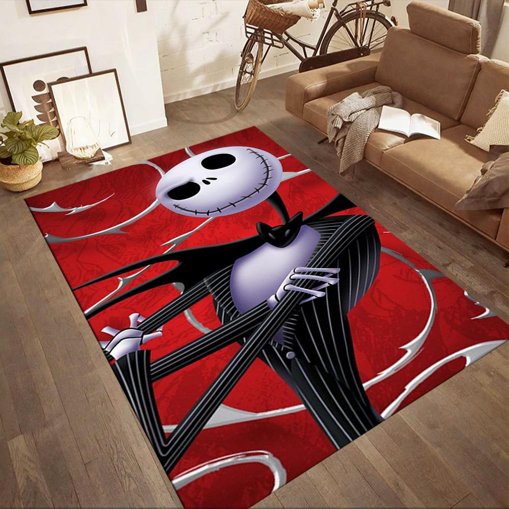 Nightmare Before Christmas Floor Mats for Living Room, Bedroom and Room Decoration Are Suitable for Gifts.