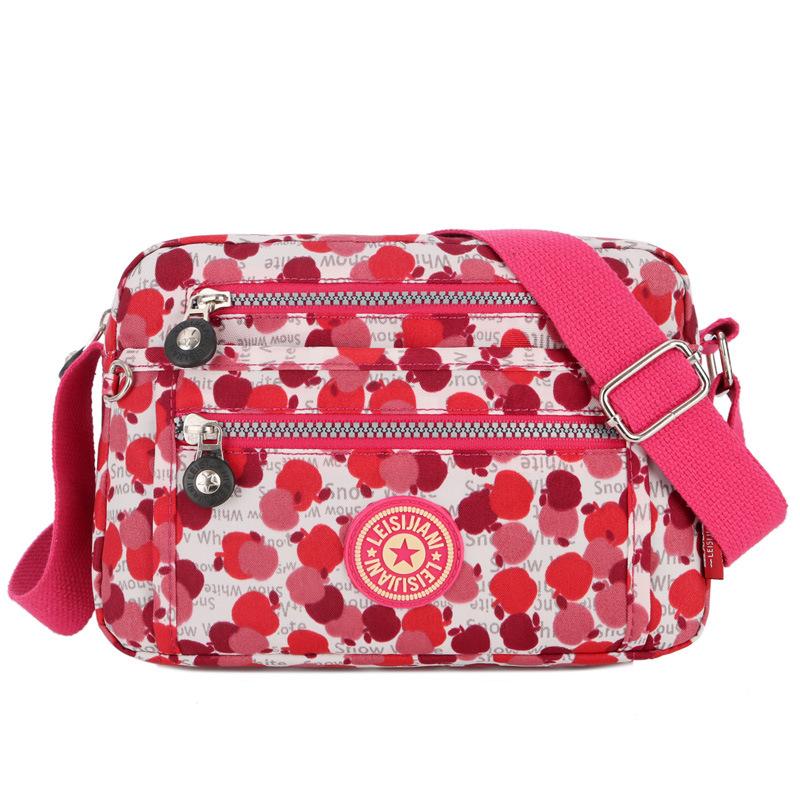New women's shoulder bag casual nylon cloth diagonal span small square bag messenger bag logo