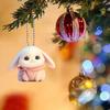 Charming Cartoon Rabbit Acrylic Hanging Ornament Ideal For Car Scarf Decoration