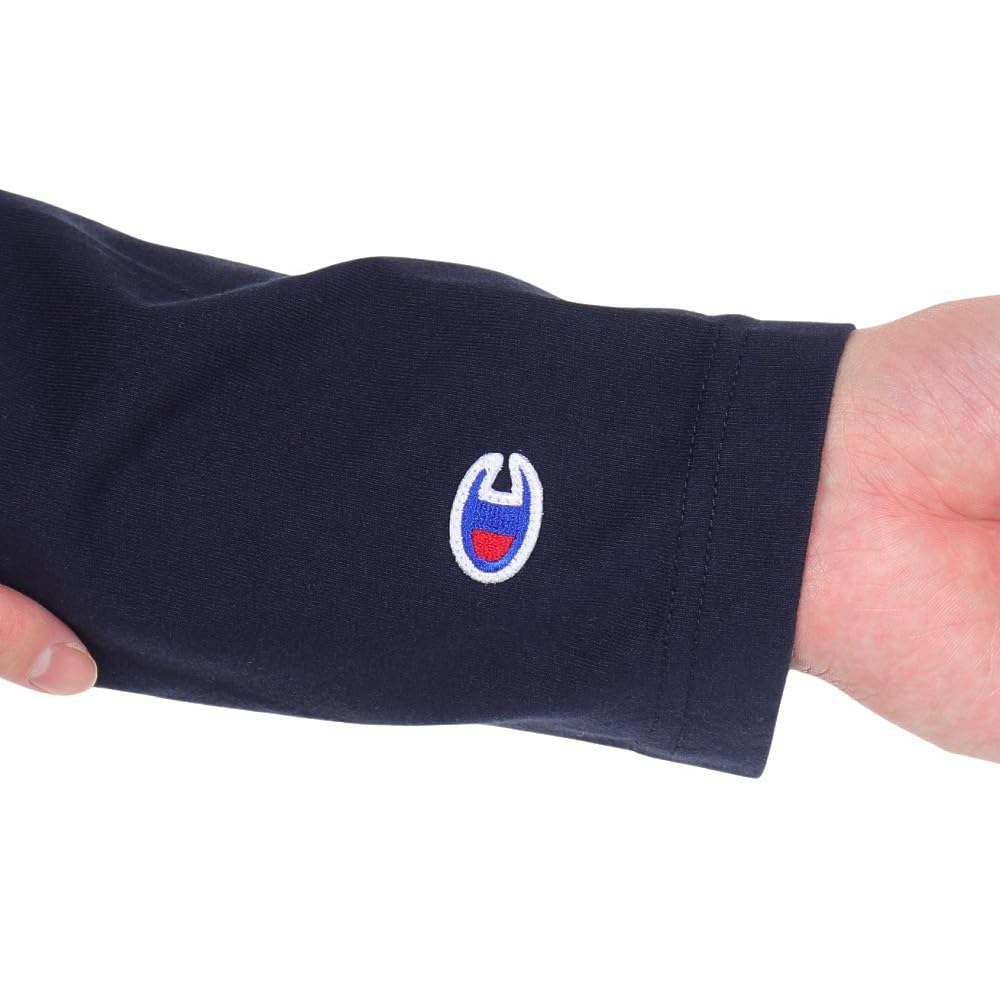 Champion Long Sleeve Cotton Long Japanese 100% T-Shirt, Basic, Standard, C3-Y428