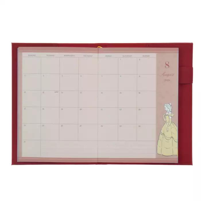 Disney Beauty and the Beast Planner Schedule Book, B6, Embossed 2026 Japan NEW