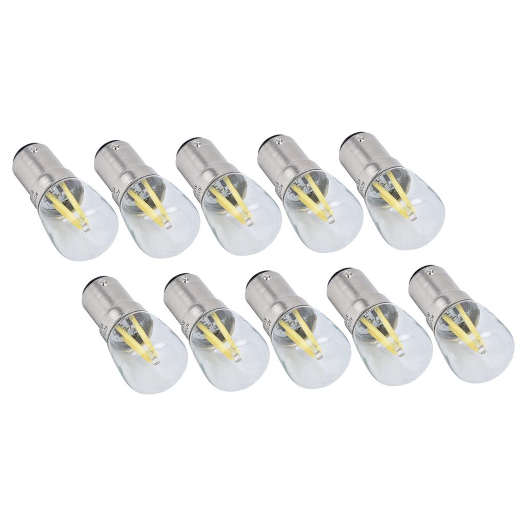 10 Stücke 2W B15D Glühbirne 6500K Glühbirnen für Kronleuchter Wand Lampen Tisch Lampen Weißes Licht AC/DC 24V