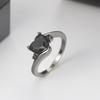 ZHOUYANG Love Heart Rings For Women Wedding jewellery Purple Zircon Black Gold Engagement Gifts Jewelry R110