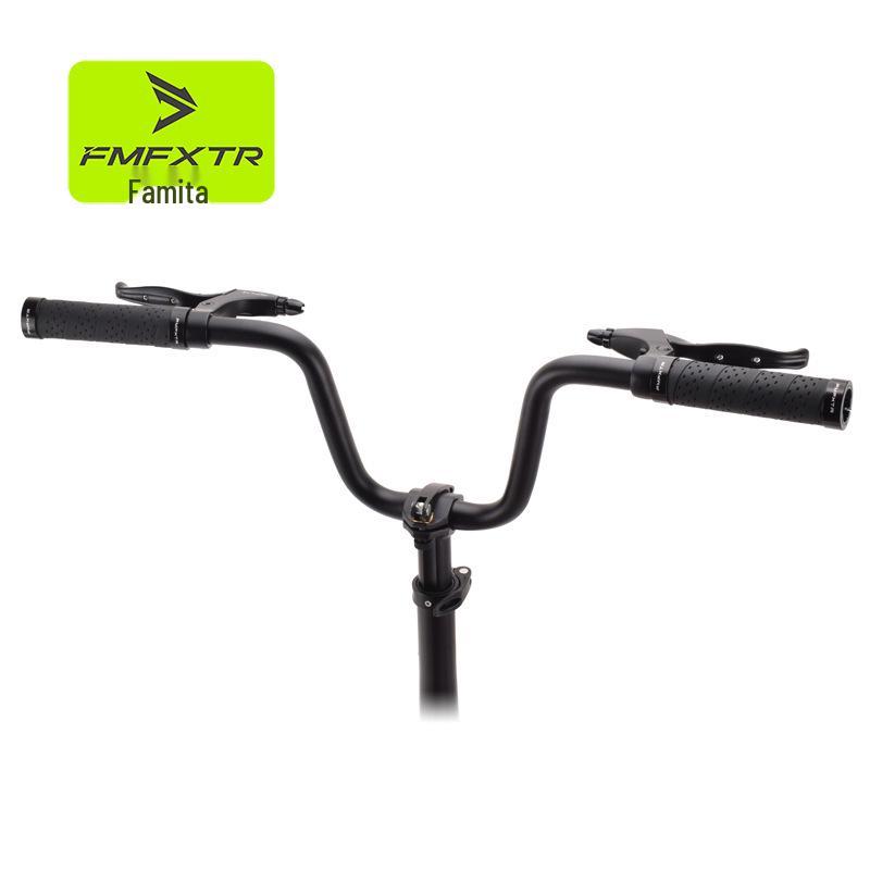 Retro M-Shaped Aluminum Alloy Folding Bicycle Handlebar, 25.4mm, Small Swallow Design, Heightened 412 Modified