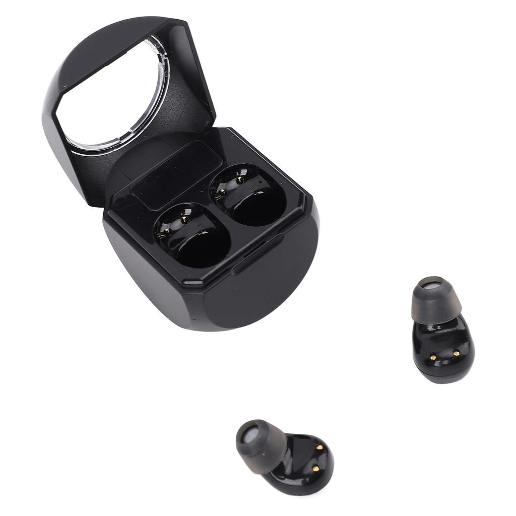 Schwarze Ohrhörer Lange Akkulaufzeit Wiederaufladbare Bluetooth-Kopfhörer mit Ladecase Ohrstöpsel für Business