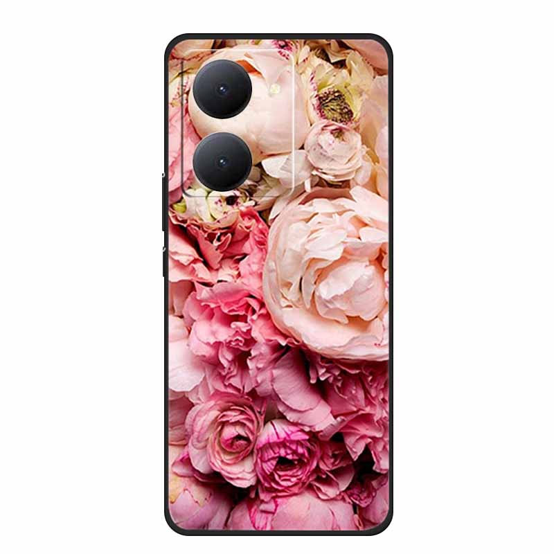 For VIVO Y36 Y78m Y27 5G Case Animals Soft Silicone Back Cover Phone Cases for VIVO Y27 5G VIVOY36 5G 6.64" Cool Wolf Cat Fundas