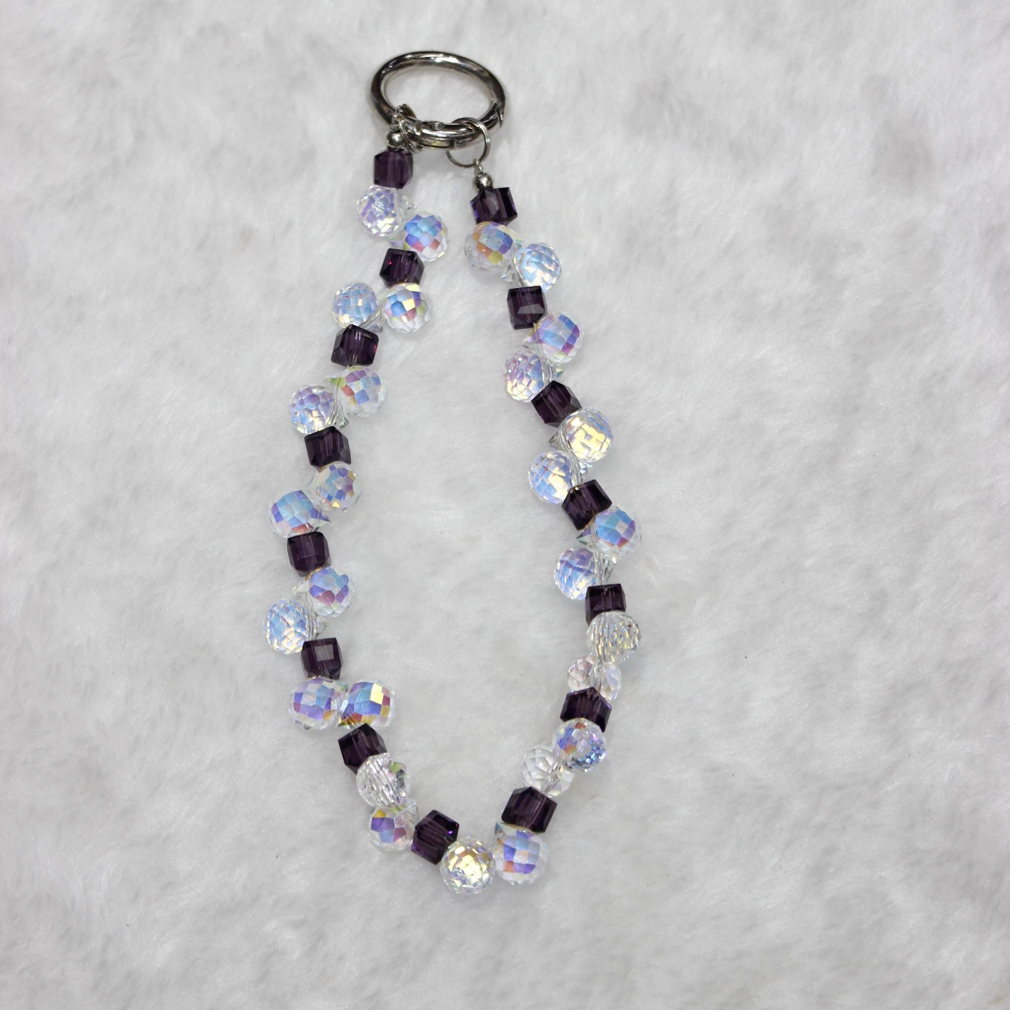 

Cell Phone Lanyard 28cm Indirect Grape Beads Phone Chain Wrist Strap C