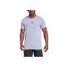 Adidas Designed For Workout T-Shirt Silver Violet Men Streetwear JI5772